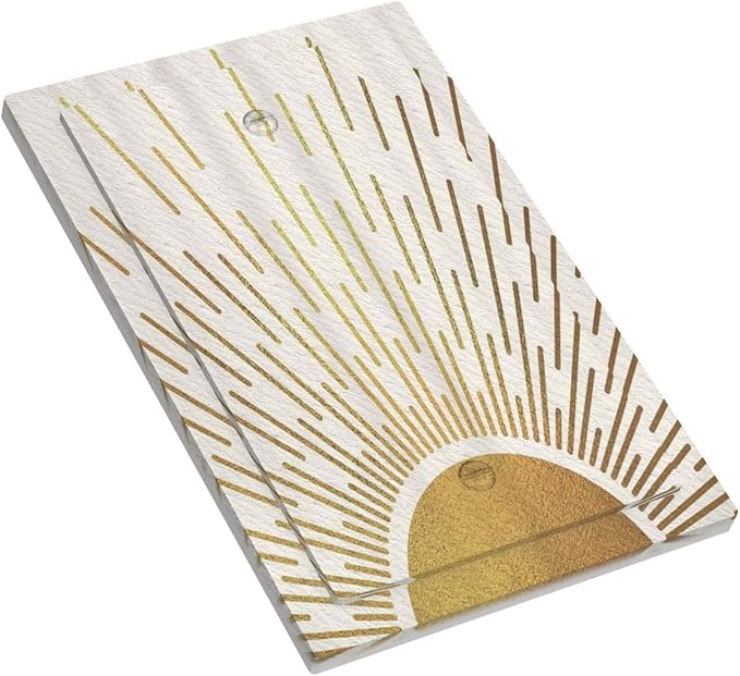 Decorative Switch Plate Covers Midcentury Golden Sun Minimalism Sunrise 1 Gang No Device Light Switch Cover Plate Blank Wall Plate Cover Switchplate Electrical Faceplate for Bedroom Decor