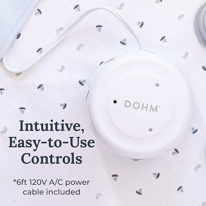 Yogasleep Dohm Uno 2 Pack White Noise Sound Machine, Real Fan Inside for Non-Looping White Noise, Sleep Aid, Office Privacy & Meditation for Adults & Baby, Registry Gift (White)
