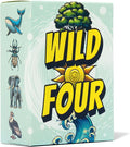 Wild Four – Family-Friendly Trick-Taking Card Game with Bugs, Birds, Fish, And Mammals - Easy Rules, No Pen And Paper Required - Gifts For Animal Lovers - Ages 8+, 3-8 Players, 20 Mins