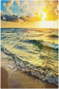 Sea Ocean Beach Sun Wave Sunrise 1 Gang No Device Wall Plate Decorative Blank Light Switch Cover Switchplate Electrical Faceplate for Bathroom Home Bedroom Art Decor