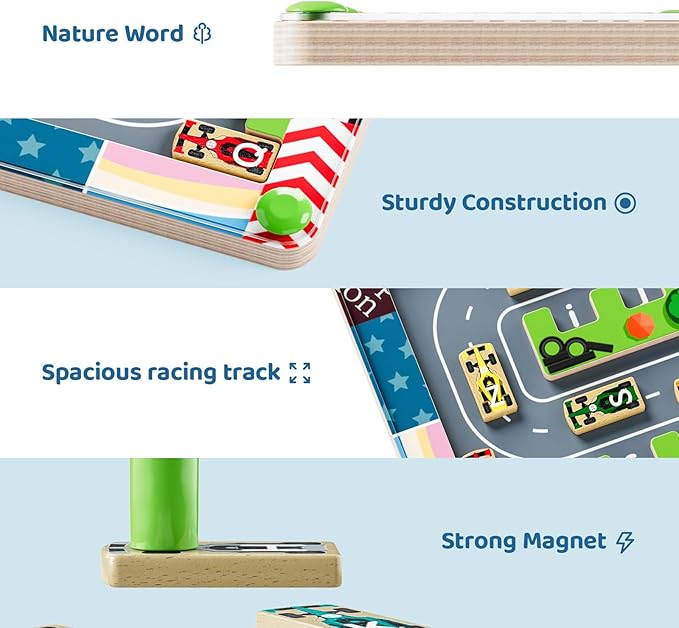 Montessori Magnetic Toy, Busy Board with Magnetic Letters & Numbers, ABC Learning Toys for Kids Ages 3-5, Alphabet Puzzle Preschool Toys, Fine Motor Skills Educational Toys for 3 Year Old Boys Girls