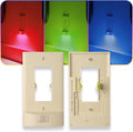 1 Pack - SnapPower Multi-Color GuideLight – Outlet Cover RGB Lights, Customizable Ambient Lighting/Mood Lighting for Home, Kitchen, Gaming Room, Kids Bedroom, Nursery, Holiday Decor (Ivory, Decor)