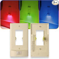 3 Pack - SnapPower Multi-Color GuideLight – Outlet Cover RGB Lights, Customizable Ambient Lighting/Mood Lighting for Home, Kitchen, Gaming Room, Kids Bedroom, Nursery, Holiday Decor (Ivory, Decor)