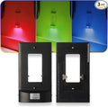3 Pack - SnapPower Multi-Color GuideLight – Outlet Cover RGB Lights, Customizable Ambient Lighting/Mood Lighting for Home, Kitchen, Gaming Room, Kids Bedroom, Nursery, Holiday Decor (Black, GFCI)