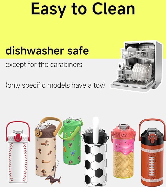 MYFOREST 14oz/400ml Insulated Kids Water Bottle, Odor-Free Surgical Grade Liner, Dishwasher-Safe, Name Spot, Soft Sipper, Gift for AvGeek (Block Guardians: Air)