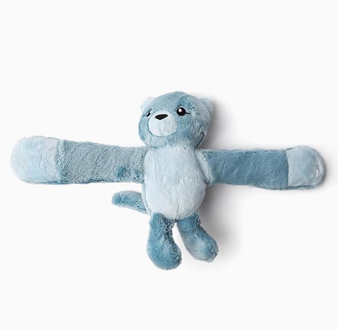 HUGIMALS Hug Babies Frankie the Cat Cute Mini Plush Stuffed Animal Bracelet for Kids | Soft & Cuddly Portable Comfort Adorable On-The-Go Companion for Travel School & Adventures Ages 2+