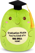 Pickle Stuffed Animal,9inch Graduation Stuffed Animal with Cap and Graduations Words,Cute and Soft Pickle Graduation Plush 2026 Gifts for Kids Men Women,Party Decorations