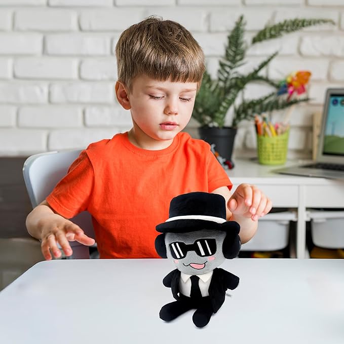 Forsaken Black Plush Toy – Soft Black Character Plush Stuffed Animal, Cute Forsaken Game Collectible Plushie Gift for Kids and Gamers