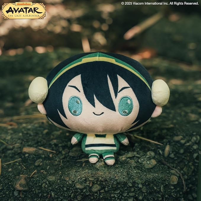 TeeTurtle Cloudheads Toph Plush - 5-Inch Official Avatar The Last Airbender Stuffed Animal with Embroidered Details - Soft Cuddly Plush Toys for Kids, Teens, and Adults