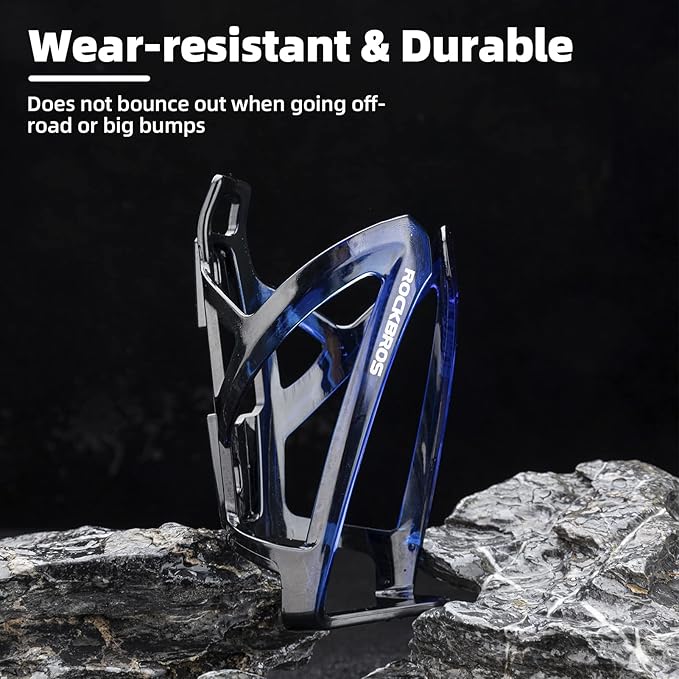 ROCKBROS Bike Water Bottle Holder Ultra-Light Bicycle Bottle Cages with Screws Tool, Universal Bike Cup Holder for Road MTB Mountain Bikes Cycling Accessories（2 Pack）
