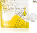 15 Pack Reusable Baby Food Pouches for Toddlers, Refillable Squeeze Pouch for Applesauce Yogurt Homemade Organic Puree Juice Snack for Baby Kids Students, Storage Containers, BPA Free, 5oz