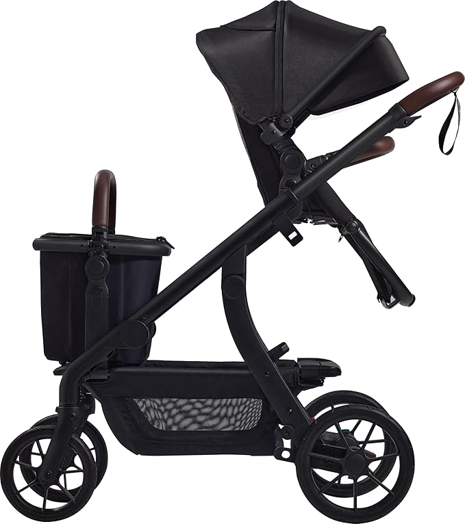 Momcozy ChangeGo Stroller Shopping Basket Only - Exclusive Fit | Accessory with Detachable Handle | Expandable Zippered Storage & Inner Organizer for On-the-Go Parents