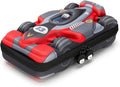 rockpapa Large-Capacity Race Car Pencil Case, Pencil Box, Storage Box for School Students Boys Teens Kids Toddlers Grey Red