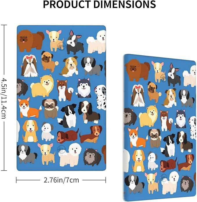 Cute Animal Dogs Puppy Decorative Outlet Cover Single Blank Light Switch Plate Cover Electricity Receptacles Plates For Home Kitchen Living Bedroom 4.5 * 2.76