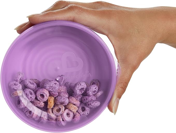 Munchkin® Love-a-Bowls™ 10 Piece Baby Feeding Set,Includes Bowls with Lids and Spoons,Multicolor,(Pack of 12)