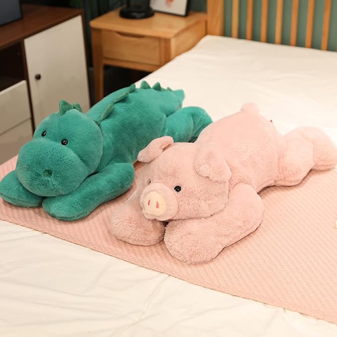 Doireum Weighted Stuffed Animals, 3.3 lbs Weighted Dinosaur Stuffed Animal Toy Dinosaur Weighted Plush Animals Throw Pillow Gifts for Boys Girls, 19.6 inch