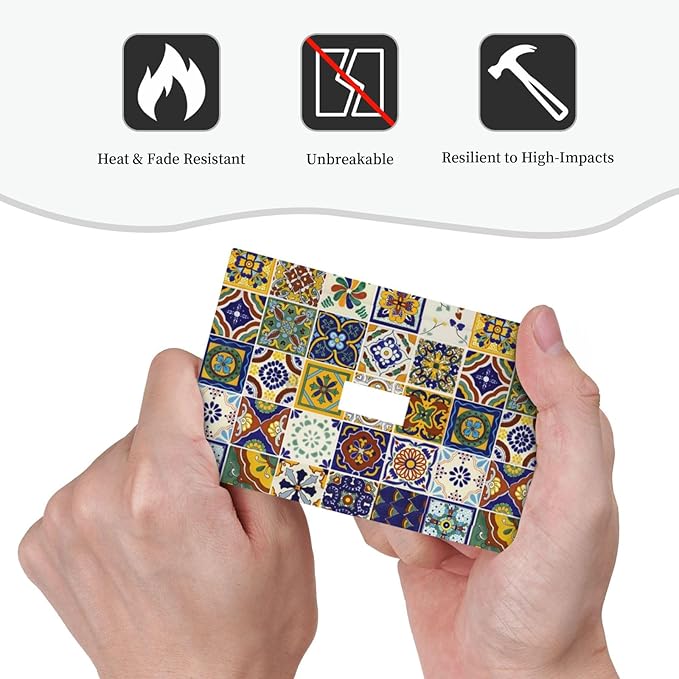 Colorful Mexican Moroccan Boho Tiles Single Toggle Outlet Light Switch Cover Kitchen Yellow/Blue Mosaic Ceramic Talavera Bohemia Tile Decorative One Device 1-Gang Electrical Switch Face Wallplate