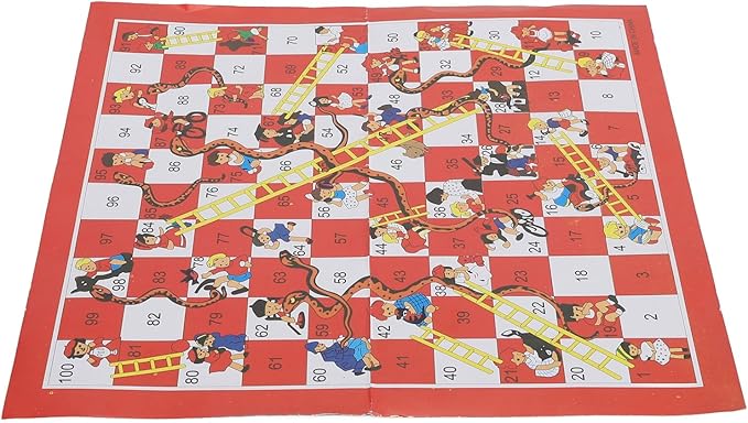 Snake and Ladder Chess Challenging Fun Enhance Relationship Board Game Set for Children and Family Perfect for Outdoor Travel Compact Size Enhances Logical Thinking