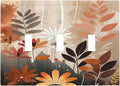 Boho Minimalist Vintage Wildflowers Plant Floral Art Watercolor Decorative Switch Plates 3 Gang Wall Plate Faceplate Electrical Wall Panels Triple Toggle Light Switch Cover for Bedroom Living Room