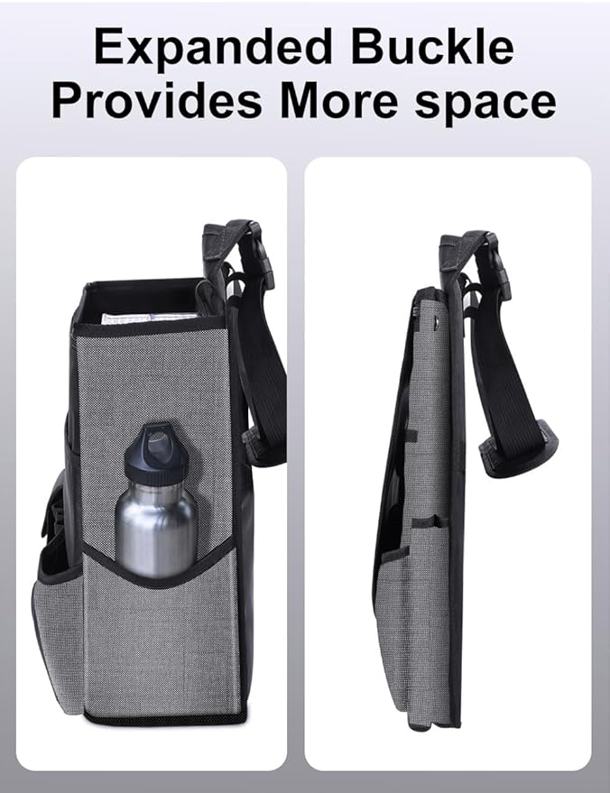 Smof Car Organizer for Front Seat, Passenger Seat, Backseat - Hanging Car Seat Storage Organizer,Multiple Pockets Car Seat Organizer with Separately Pokect for Laptop, Cup Holde & Travel Accessories