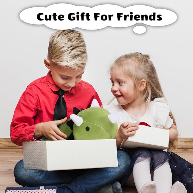 Finebee Weighted Dinosaur Stuffed Animals, Cute Weighted Dino Plush, Soft Stuffed Weighted Plushie Pillow Gifts for Girls Boys(23.6" 3.1Lbs)