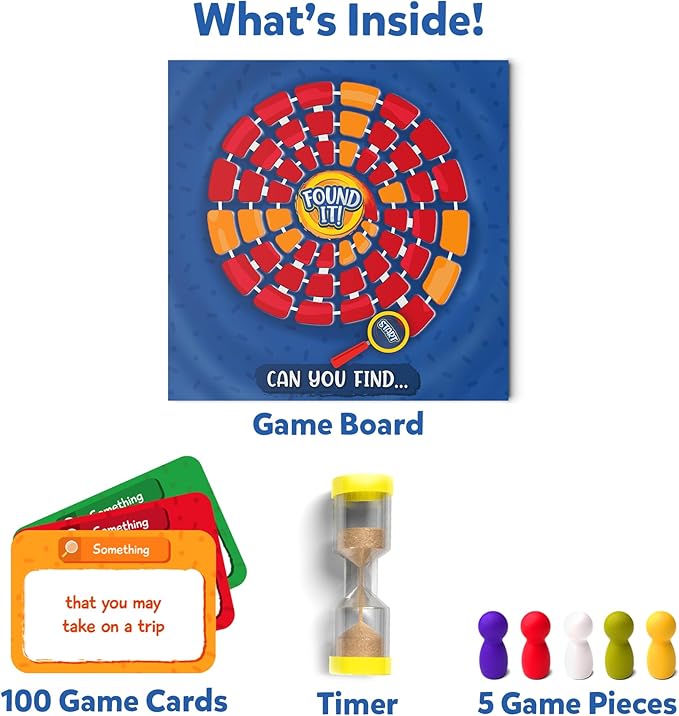 Skillmatics Board & Card Game - Found It, Scavenger Hunt for Kids, Adults, Families, Educational Game Collections, Fun, Gifts for Ages 6, 7, 8, 9 and Up