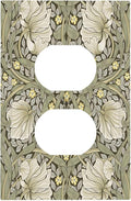 William Morris Pimpernel Flowers Plant Floral Outlet Covers 1 Gang Duplex Light Switch Cover Decorative Switch Plates Electrical Receptacle Faceplate Wall Plate for Farmhouse Living Room Decor