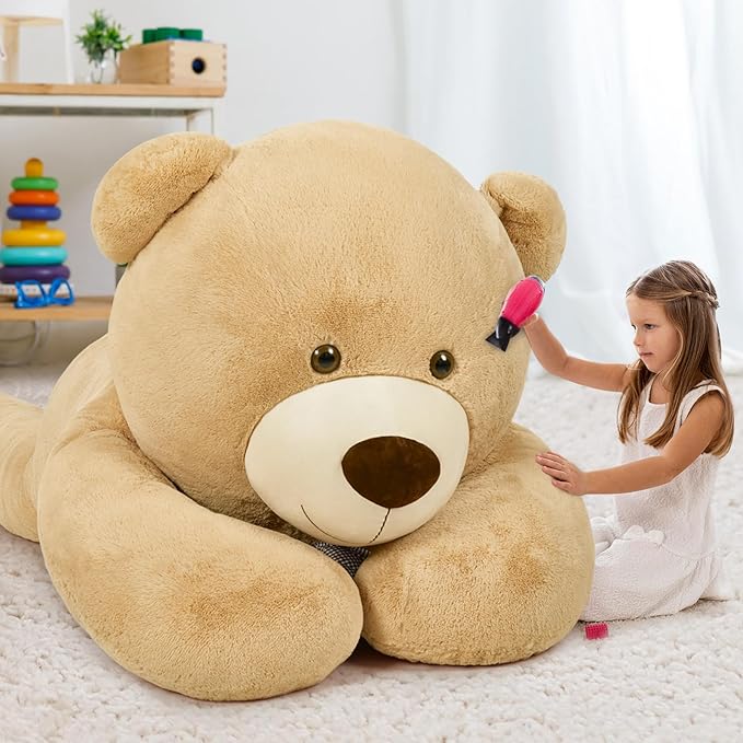 MaoGoLan Giant Teddy Bear 10ft Stuffed Animal, Huge Jumbo Size 10 Feet Teddy Bear Plush, Charming and Fluffy Teddy Bear for Decorations, Celebrations,Valentines Day,Baby Shower,Brown
