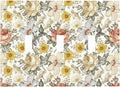 Multicolor Peony Daisy Vintage Floral Flower Decorative Switch Plates 3 Gang Wall Plate Triple Toggle Light Switch Cover Faceplate Electrical Wall Panels for Bedroom Living Room Decor