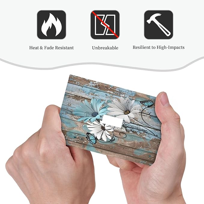 Decorative Light Switch Cover Rustic Flower Teal Turquoise Daisy Butterfly 1 Gang Single Toggle Device Electrical Faceplate Switchplates Decorator Outlet Wall Plate For Farmhouse Cabin