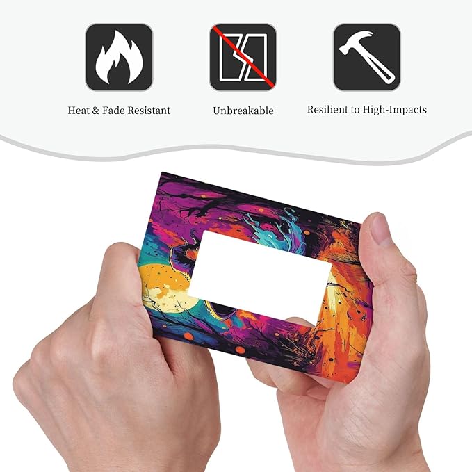 Decorative Outlet Covers Ghost Colorful Forest Moon Dead Tree 1 Gang Single Rocker Light Switch Cover Plate Wall Plates Gfci Faceplate For Nursery Kids Room Decor