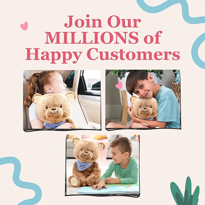 Lilly's Love Weighted Stuffed Animals for Adults & Kids — 5lb Calming Bear Plush for Anxiety, ADHD & Sensory | Machine Washable Weighted Stuffed Animal w/Removable Insert | Benji The Bear
