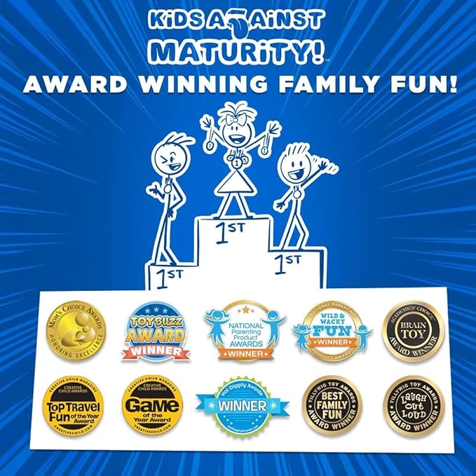 Kids Against Maturity: Funny Family Card Game for Kids Ages 10+ & Parents, Teens & Adults | Hilarious Party Game for Family Game Night | Super Fun (Let's Go Edition)