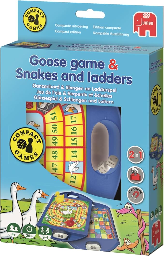 Gänsespiel & Schlangen und Leitern Kompaktspiel