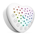 BEREST A13 White Noise Machine & Baby Sleep Soother with 15 Soothing Sounds & Projector Night Light Music Box, Cry Sensor, Rechargeable, Portable for Newborns, Toddlers, Attaches to Crib