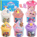 Slime 7 Packed for Kids,Super Soft and Non-Sticky Stress Relief Clear Slime Kit Toy for Christmas Day Gift,DIY Butter Slime Party Favor (Type 7)