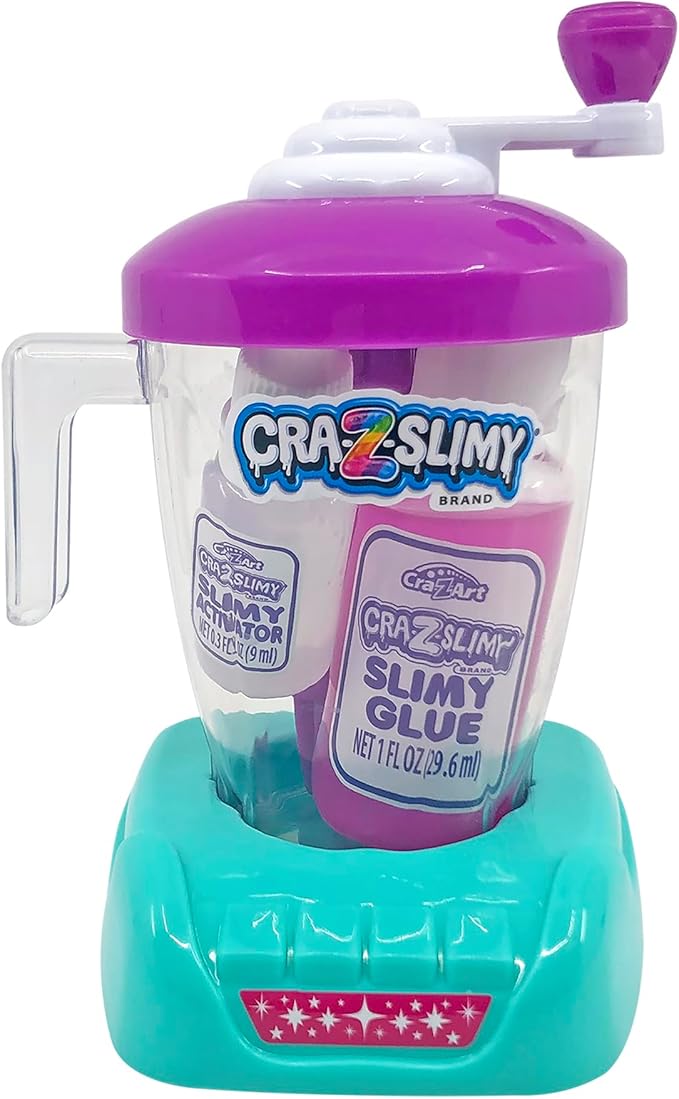 Craz-Slimy Crazy Blendz DIY Slime Making Mixer - Assorted Colors - Kids DIY Slime Craft Kit, Easter Basket Stuffer, 5" x 3.25" (Pack of 2)