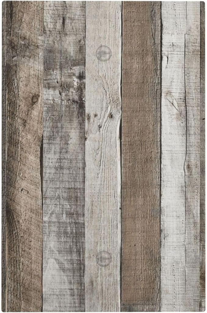 Natural Grey Wood Vintage Faux Wood Grain Light Switch Cover Plate 1 Gang No Device Blank Electrical Wall Plates Faceplate Decorative Switch Plate Covers for Farmhouse Home Decor