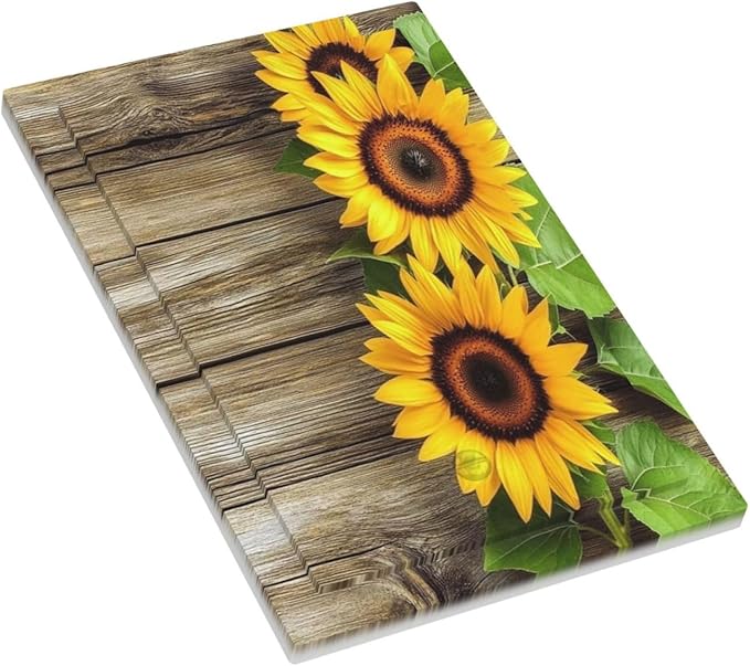 Light Switch Cover Plate Sunflowers Rustic Wood 1 Gang No Device Blank Electrical Wall Plates Faceplate Decorative Switch Plate For Farmhouse Cabin Decor