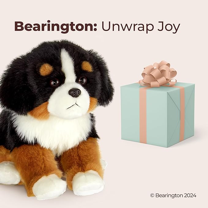 Bearington Bernie The Bernese Mountain Dog Stuffed Animal, 13 Inch Puppy Stuffed Animal