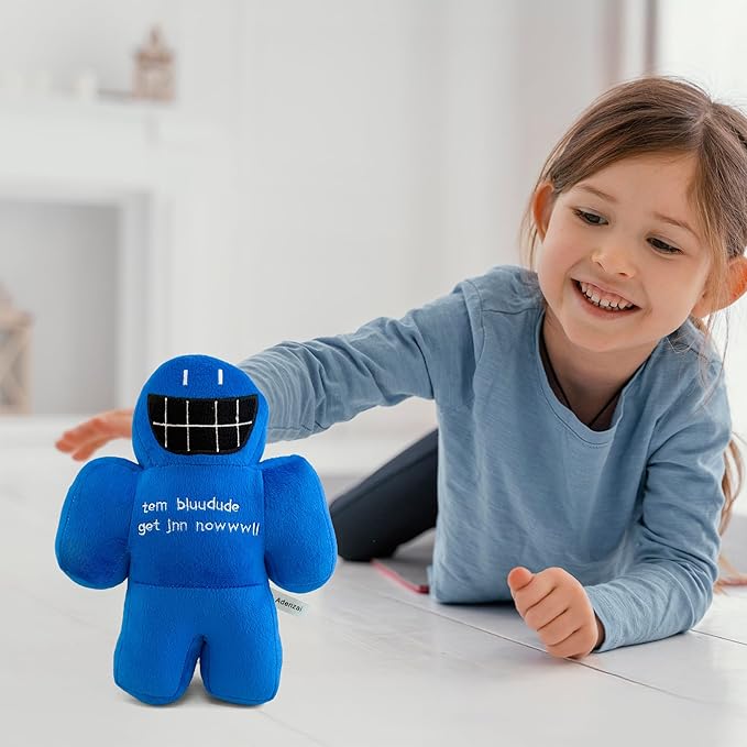 Forsaken Chance Giant Blue Plush Toy – Soft Giant Character Plush Stuffed Animal, Cute Blue Chance Collectible Plushie Gift for Kids and Gamers