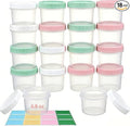 ASEVAT 18 Pack 6.8 oz Food Storage Containers with Twist Lids – Leakproof BPA-Free Soup Containers, Microwave/Dishwasher Safe Freezer Containers for Meal Prep, Leftovers & Takeout