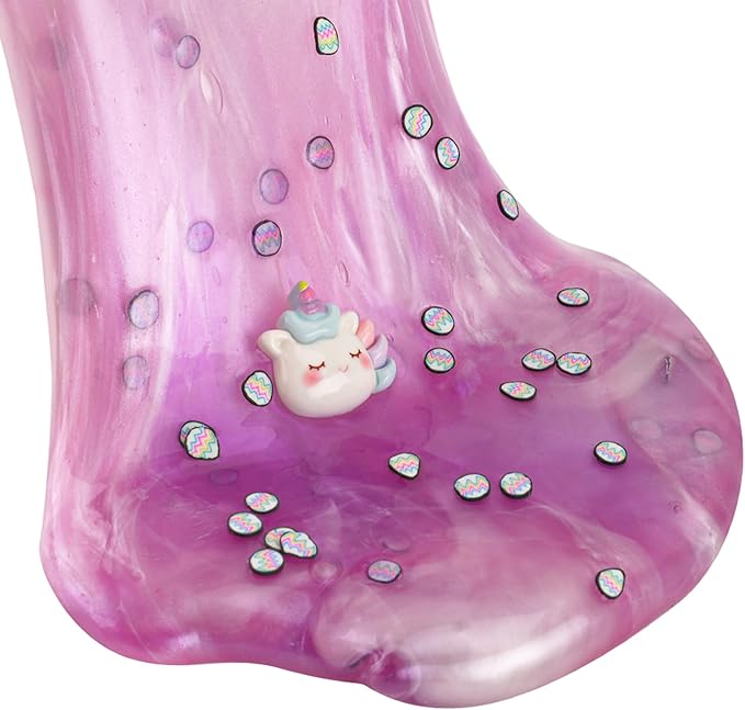 Pink & Purple Glitter Water Slime, Non-Sticky Premade Jelly, Party Favors for Kids, Sensory Toys for Birthday Easter Hallowmas Christmas Girls & Boys Gifts
