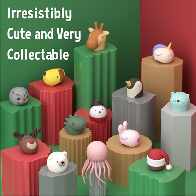 asobu Bestie Bottle Replacement Head For Insulated Stainless Steel Water Bottle, Detachable Soft Animal Head, Collectable Bottle Head for Fun Drinking For Kids, Reindeer