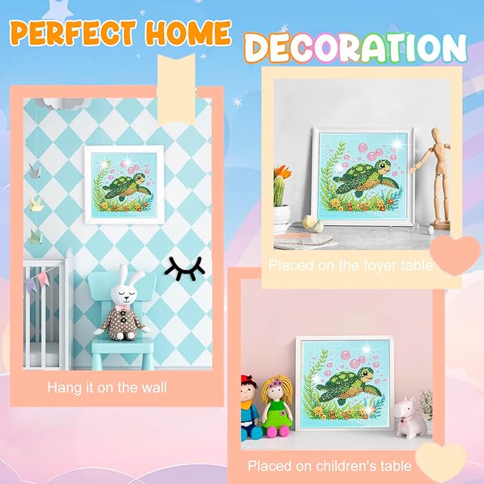 Nardoll Diamond Art Kits with Wooden Frame - Arts and Crafts - Dimond Art Painting by Numbers - GEM Art for Beginners Adult Home Wall Decor
