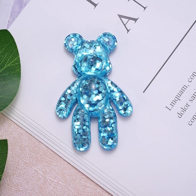 Aesnefe Pocket Worry Bear Hug, Anxiety Relief Keepsake, Mental Health Encouragement Gift, Emotional Support Token, Stress Comfort Gift for Teens & Adults, Blue