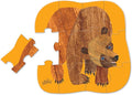 Crocodile Creek Pre-School Jigsaw Puzzle, 12 Piece for Kids 2 Years and Up, Heavy-Duty Square Box for Storage, Finished Puzzle Size 12 x 19 inches, Brown Bear