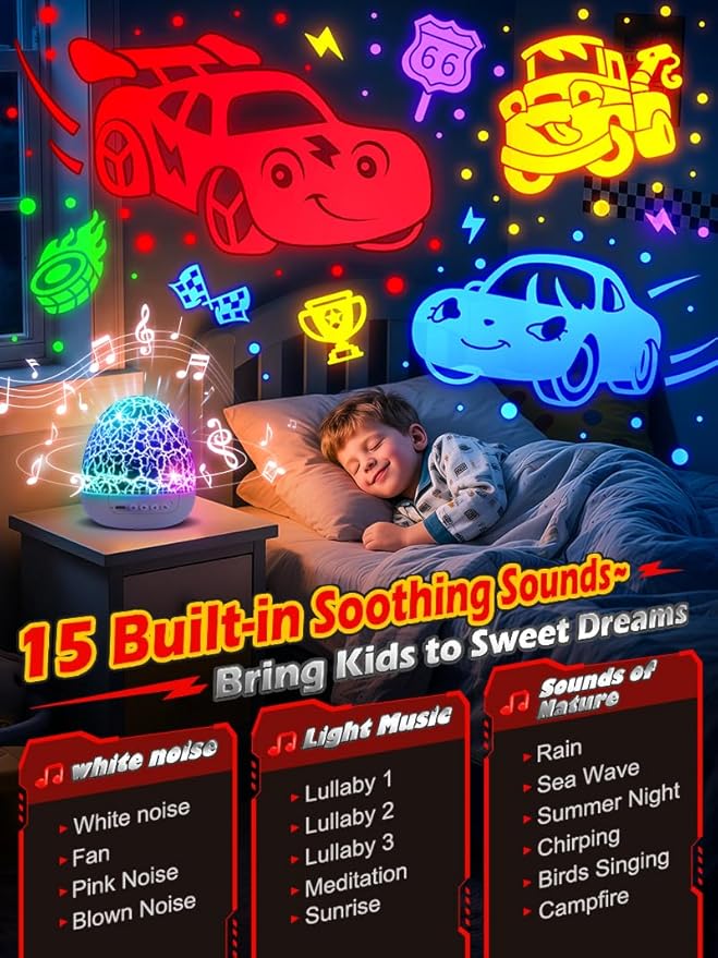 Beast Truck Toys 【15 Sounds & 6 Films】 Dinosaur Toy Trucks for Boys Age 3-7 [31 Colors & Remote Control] Dinosaur Toys for Kids 3-5 Egg Light for Nursery Egg Night Light for Kids Boy Toys for Boys