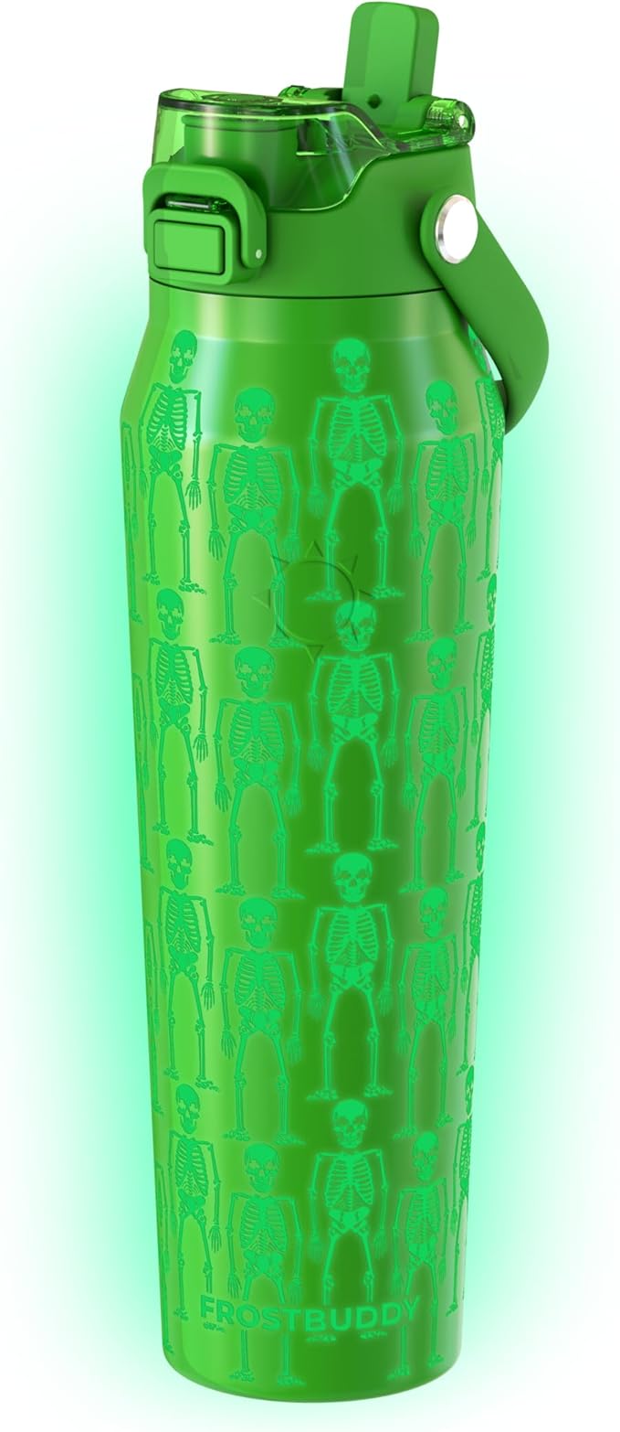 Frost Buddy 32oz Insulated Water Bottle with Straw & Chug Lid | Leak-Proof Stainless Steel | 24-Hours Cold | Sweat-Proof, Cup Holder Friendly | Ideal for Gym, Travel, Sports & Everyday Hydration