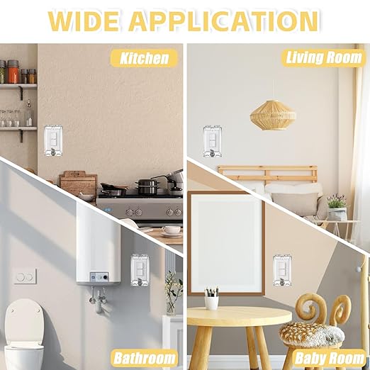 Light Switch Guard Cover, Child Safety Switch Plate with High-Strength PVC Fully Enclosed Design, Baby Proof Outlet Covers Prevent Accidental On/Off by Kids (1 Pack)”
